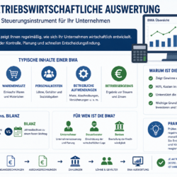 BWA einfach erklärt Betriebswirtschaftliche Auswertung Unternehmen Umsatz Kosten Gewinn BWA einfach erklärt Betriebswirtschaftliche Auswertung Unternehmen Umsatz Kosten Gewinn