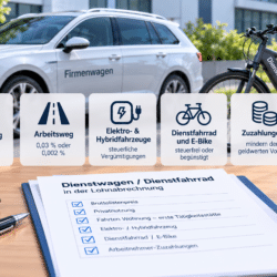 Dienstwagen & Dienstfahrrad in der Lohnabrechnung Dienstwagen & Dienstfahrrad in der Lohnabrechnung