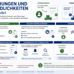 Forderungen und Verbindlichkeiten einfach erklärt offene Posten Buchhaltung Forderungen und Verbindlichkeiten einfach erklärt offene Posten Buchhaltung