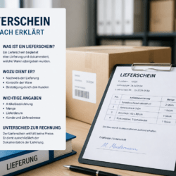 Lieferschein einfach erklärt Lieferung Dokument ohne Preise Lieferschein einfach erklärt Lieferung Dokument ohne Preise