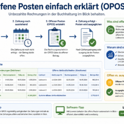 Offene Posten einfach erklärt OPOS Liste unbezahlte Rechnungen Beispiel Offene Posten einfach erklärt OPOS Liste unbezahlte Rechnungen Beispiel