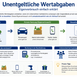 Unentgeltliche Wertabgaben einfach erklärt Unentgeltliche Wertabgaben einfach erklärt