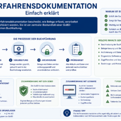 Verfahrensdokumentation Buchhaltung GoBD digitale Belege Archivierung einfach erklärt Verfahrensdokumentation Buchhaltung GoBD digitale Belege Archivierung einfach erklärt